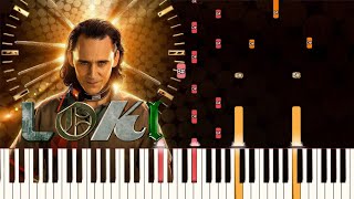 Loki  Main Theme Disney Plus  Piano Tutorial Synthesia [upl. by Eidolem962]