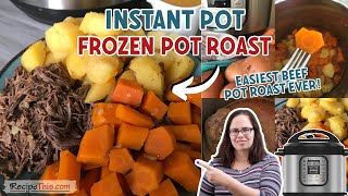 Instant Pot Frozen Pot Roast easiest beef pot roast EVER [upl. by Mundford]