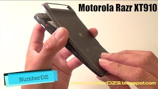 Como cambiar la bateria al Motorola Razr XT910 [upl. by Milda]