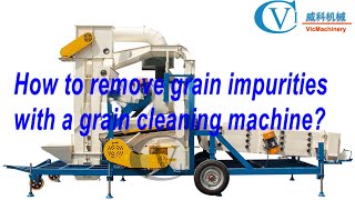 How to remove grain impurities with a grain cleaning machine grain cleaning machine [upl. by Katinka682]