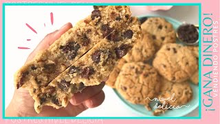 🍪 GALLETAS con CHISPAS de chocolate para VENDER 🍪 Receta de GALLETAS de LEVAIN BAKERY de NEW YORK [upl. by Thamos]