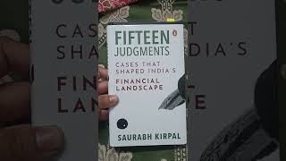 15 Judgments Shaping Indias Financial Landscape  Saurabh Kirpal  BOOK REVIEW ENGLISH [upl. by Eirol]