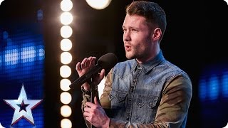 Golden boy Calum Scott hits the right note  Audition Week 1  Britains Got Talent 2015 [upl. by Lucian]