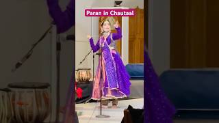 Kathak  Paran in Chautaal  Shiva dance kathak stageperformance canada [upl. by Cynar]