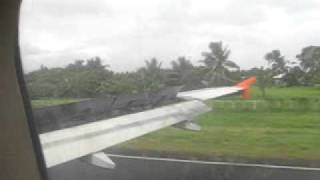 Airphilexpress runs off the runway [upl. by Hsetih]