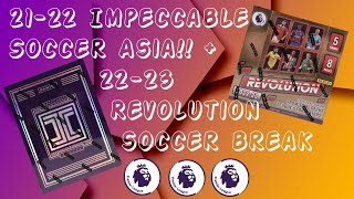 202122 Impeccable Soccer Asia  202223 Revolution Soccer Hobby 2 Box Break [upl. by Billie886]