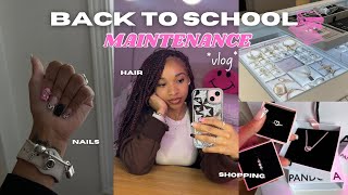 Back To School Maintenance Vlog Hair Nails Shopping more 📚🛍️ [upl. by Tevis907]