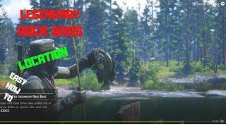 Legendary Rock Bass Location Easy How To Catch RDR2 [upl. by Haelam]