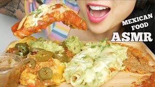 ASMR AUTHENTIC MEXICAN FOOD ENCHILADAS  FULLY LOADED NACHOS CHEESE EATING SOUNDS  SASASMR [upl. by Danyelle620]