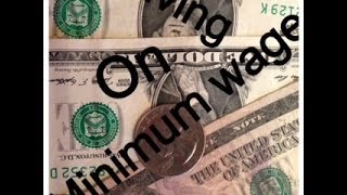 living on minimum wage [upl. by Aihsotal121]