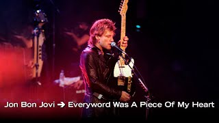 Jon Bon Jovi  Everyword Was A Piece Of My Heart Live at Forum London 1997 [upl. by Bolitho]