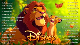 The Ultimate Disney Classic Songs Playlist With Lyrics 2024  Disney Soundtracks Playlist 2024 [upl. by Annert]