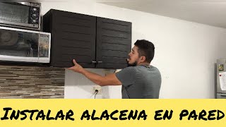 Instalar alacena en pared [upl. by Eiuqcaj]