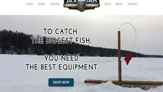 Ice Fishing Tip Ups Jack Trap Video Screen Saver [upl. by Caldwell]