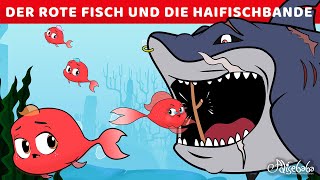 Der Rote Fisch Und Die Haifischbande  Märchen für Kinder  Gute Nacht Geschichte [upl. by Eelloh]