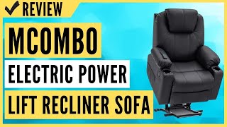 Mcombo Electric Power Lift Recliner Chair Sofa with Massage and Heat for Elderly [upl. by Covell]