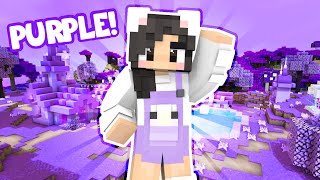 💜Building a PURPLE Minecraft Village [upl. by Uase]