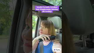 Straighten or Curl Hair IN YOUR CAR  TYMO Porta Portable Hair Styler Straightener [upl. by Grof986]