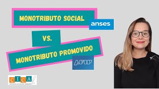 MONOTRIBUTO SOCIAL VS PROMOVIDO [upl. by Afaw683]