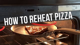 How To Reheat Cold Leftover Pizza [upl. by Aiyekal427]