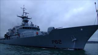 LÉ James Joyce leaves Appledore 02072015 [upl. by Harbard]