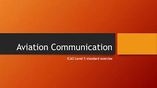 ICAO Level 5 Comprehension Practice [upl. by Nebuer272]