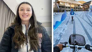 18YearOld Team USA Snowboarder Gives Tour of Olympic Village [upl. by Sethi]