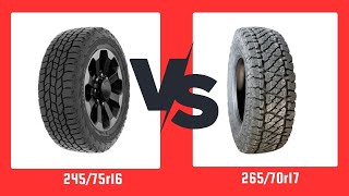 Tire Size 24575r16 vs 26570r17 [upl. by Urien]