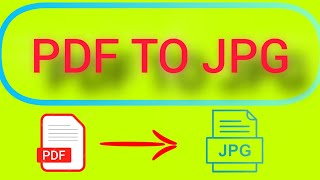 How to convert PDF to JPG hassantechwow [upl. by Madoc61]