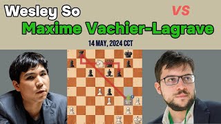 Chess Game Wesley Sos MIRACLE COMEBACK Against Maxime VachierLagrave  Grand Final 1 CCT 2024 [upl. by Mcguire737]