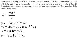 Leyes de Newton  Movimiento circular uniforme  Ejemplo 4 [upl. by Hooper]