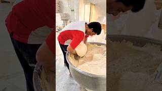 Heavy Dough Strong Baker  Moving Heavy Dough into the Kneading Machine [upl. by Arahsit]