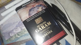 review rokok murah enak GUDANG GARAM SIGNATURE KRETEK [upl. by Halik41]