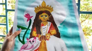 Laxmi devi drawing 🌼🌷Full video 📷Please subscribe my channel 🥺Drawartaditi [upl. by Ettenal]