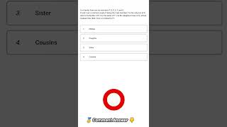 Reasoning Questions PART  50  ✅👍 COMMENT ANSWER 👇sscgd sscchsl sscmts reasoningtricks ssccgl [upl. by Yelrahc]