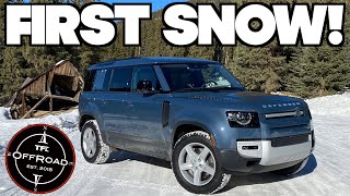 How Good is The New Defender in the Snow Let’s Find Out in The Snowy Rocky Mountains [upl. by Roumell]