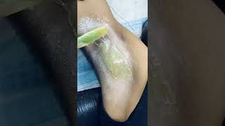 Underarms waxing with bean waxhardwaxunderarmwax hairremoval [upl. by Luigi70]