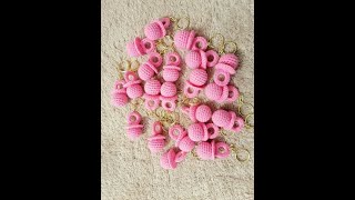 👶🍼🧷chupones tejidos a crochet para distintivos de baby shower 👶🍼🧷 [upl. by Yenwat958]