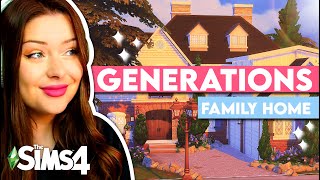 Each Room is a Different AGE in The Sims 4  Building a HUGE Generations Family Home in the Sims 4 [upl. by Adriena]