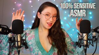 ASMR at ✨ 100 ✨ Sensitivity 😴 Unintelligible Whispers amp LOTS of Mouth Sounds [upl. by Sillihp]