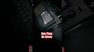 Creating melodies with Akai mpc live 2 no effects added piano effects rawpiano [upl. by Nirag]