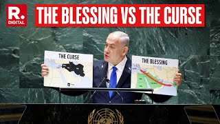 Netanyahu Quotes Bible Shows World The Line Separating The Arc of The Blessing vs The Curse [upl. by Kcirdneked]