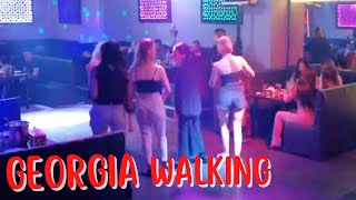 Walking In Georgia Streets  Night Life and Clubs  Full HD [upl. by Eislrahc]