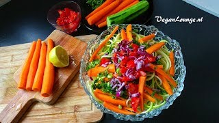 FRISSE ZOMERSE SALADE RECEPT 🥗 [upl. by Venuti]