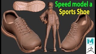 Speed modeling a Shoe for my Character [upl. by Eibur673]