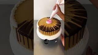 ideas para decorar torta con rosas y ganache de chocolate [upl. by Yhprum]