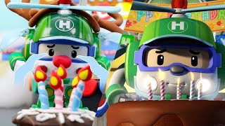 Hellys Birthday  POLI in Real Life  Cartoon for Children  Toy Playing  Robocar POLI TV [upl. by Attecnoc]