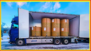 PoV Truck Driving 60ton130000pounds truck daytime winter driving in Sweden Mercedes Actros 2763 [upl. by Vaish]