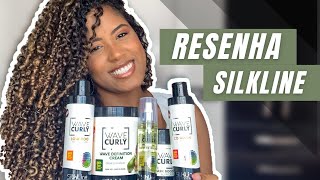 RESENHA PRODUTOS SILKLINE  LINHA WAVE CURLY  Vitória Zorante 💜 [upl. by Zerla]