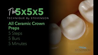 All Ceramic Crown Prep in 5 Minutes The 5x5x5 Technique [upl. by Everett]